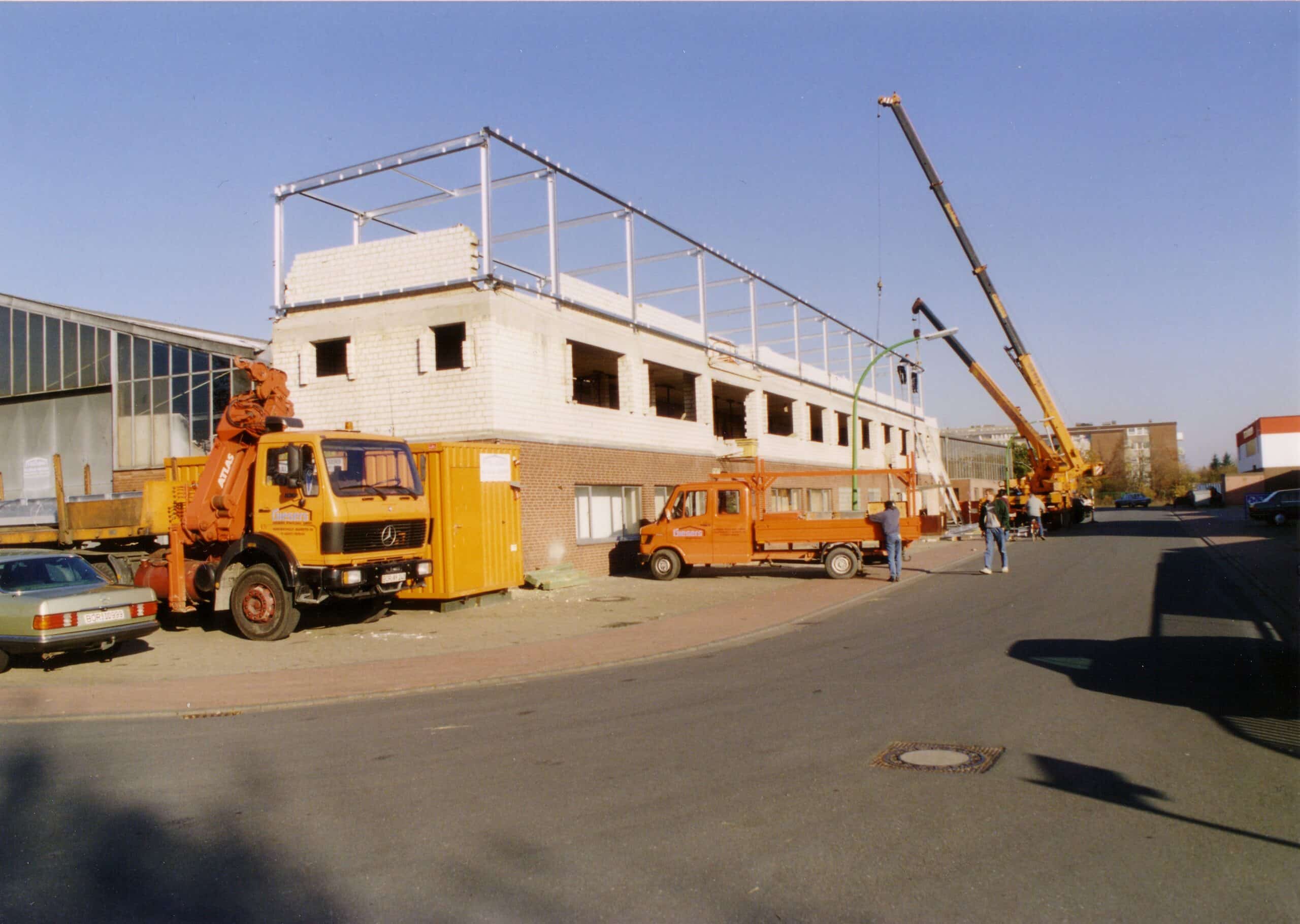 Erweiterung der Bürogebäude der Giesers Stahlbau GmbH